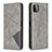 Funda de Cuero Cartera con Soporte Carcasa B07F para Samsung Galaxy F42 5G Gris