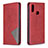 Funda de Cuero Cartera con Soporte Carcasa B07F para Samsung Galaxy M01s Rojo