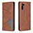 Funda de Cuero Cartera con Soporte Carcasa B07F para Samsung Galaxy Note 10 5G Marron