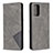 Funda de Cuero Cartera con Soporte Carcasa B07F para Samsung Galaxy Note 20 5G Gris