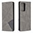 Funda de Cuero Cartera con Soporte Carcasa B07F para Samsung Galaxy Note 20 Ultra 5G Gris