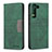 Funda de Cuero Cartera con Soporte Carcasa B07F para Samsung Galaxy S21 Plus 5G Verde