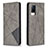 Funda de Cuero Cartera con Soporte Carcasa B07F para Vivo V21s 5G Gris