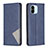 Funda de Cuero Cartera con Soporte Carcasa B07F para Xiaomi Poco C51 Azul