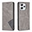 Funda de Cuero Cartera con Soporte Carcasa B07F para Xiaomi Redmi 12 4G Gris