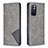 Funda de Cuero Cartera con Soporte Carcasa B07F para Xiaomi Redmi Note 11 5G Gris