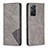 Funda de Cuero Cartera con Soporte Carcasa B07F para Xiaomi Redmi Note 11 Pro 4G Gris