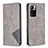 Funda de Cuero Cartera con Soporte Carcasa B07F para Xiaomi Redmi Note 11 Pro+ Plus 5G Gris