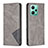 Funda de Cuero Cartera con Soporte Carcasa B07F para Xiaomi Redmi Note 12 5G Gris