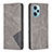 Funda de Cuero Cartera con Soporte Carcasa B07F para Xiaomi Redmi Note 12 Turbo 5G Gris