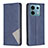 Funda de Cuero Cartera con Soporte Carcasa B07F para Xiaomi Redmi Note 13 Pro 5G Azul