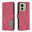 Funda de Cuero Cartera con Soporte Carcasa B08F para Motorola Moto Edge 40 5G Rojo