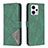 Funda de Cuero Cartera con Soporte Carcasa B08F para Motorola Moto G13 Verde