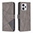 Funda de Cuero Cartera con Soporte Carcasa B08F para Motorola Moto G23 Gris