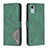 Funda de Cuero Cartera con Soporte Carcasa B08F para Nokia C12 Plus Verde