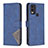 Funda de Cuero Cartera con Soporte Carcasa B08F para Nokia C22 Azul