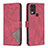 Funda de Cuero Cartera con Soporte Carcasa B08F para Nokia C22 Rojo