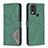 Funda de Cuero Cartera con Soporte Carcasa B08F para Nokia C22 Verde