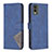 Funda de Cuero Cartera con Soporte Carcasa B08F para Nokia C32 Azul