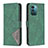 Funda de Cuero Cartera con Soporte Carcasa B08F para Nokia G11 Verde