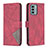 Funda de Cuero Cartera con Soporte Carcasa B08F para Nokia G22 Rojo