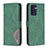 Funda de Cuero Cartera con Soporte Carcasa B08F para OnePlus Nord CE 2 5G Verde