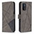 Funda de Cuero Cartera con Soporte Carcasa B08F para OnePlus Nord N200 5G Gris