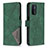 Funda de Cuero Cartera con Soporte Carcasa B08F para OnePlus Nord N200 5G Verde