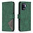 Funda de Cuero Cartera con Soporte Carcasa B08F para Oppo F19 Pro Verde