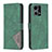 Funda de Cuero Cartera con Soporte Carcasa B08F para Oppo F21 Pro 4G Verde