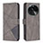 Funda de Cuero Cartera con Soporte Carcasa B08F para Oppo Find X6 Pro 5G Gris