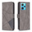 Funda de Cuero Cartera con Soporte Carcasa B08F para Realme 9 4G Gris