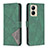 Funda de Cuero Cartera con Soporte Carcasa B08F para Realme C33 (2023) Verde