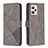 Funda de Cuero Cartera con Soporte Carcasa B08F para Realme C35 Gris