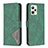 Funda de Cuero Cartera con Soporte Carcasa B08F para Realme C35 Verde