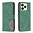 Funda de Cuero Cartera con Soporte Carcasa B08F para Realme C67 Verde