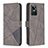 Funda de Cuero Cartera con Soporte Carcasa B08F para Realme GT Neo3 5G Gris