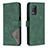 Funda de Cuero Cartera con Soporte Carcasa B08F para Realme Q3 5G Verde