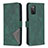 Funda de Cuero Cartera con Soporte Carcasa B08F para Samsung Galaxy A03s Verde