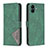 Funda de Cuero Cartera con Soporte Carcasa B08F para Samsung Galaxy A04 4G Verde