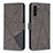 Funda de Cuero Cartera con Soporte Carcasa B08F para Samsung Galaxy A13 5G Gris