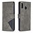 Funda de Cuero Cartera con Soporte Carcasa B08F para Samsung Galaxy A20 Gris