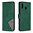 Funda de Cuero Cartera con Soporte Carcasa B08F para Samsung Galaxy A20 Verde