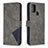 Funda de Cuero Cartera con Soporte Carcasa B08F para Samsung Galaxy A21s Gris