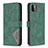 Funda de Cuero Cartera con Soporte Carcasa B08F para Samsung Galaxy A22s 5G Verde