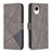 Funda de Cuero Cartera con Soporte Carcasa B08F para Samsung Galaxy A23s Gris