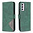 Funda de Cuero Cartera con Soporte Carcasa B08F para Samsung Galaxy A24 4G Verde