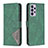 Funda de Cuero Cartera con Soporte Carcasa B08F para Samsung Galaxy A73 5G Verde