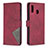 Funda de Cuero Cartera con Soporte Carcasa B08F para Samsung Galaxy M10S Rojo