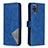 Funda de Cuero Cartera con Soporte Carcasa B08F para Samsung Galaxy M60s Azul